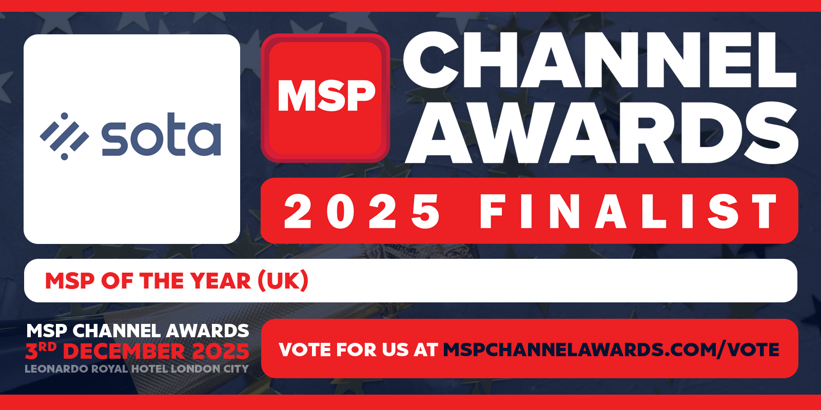 Proud to be named a 2025 MSP Channel Awards Finalist for MSP of the Year (UK)!